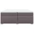 Vidaxl Box spring postelja z vzmetnico siva 200x200 cm umetno usnje