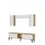 Hanah Home TV komoda Didema 150, hrast Sapphire / bela