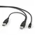Gembird 2x USB 2.0 A/mini-B M USB kabl 0,9 m Crno