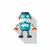 Plakat modri robot na belem ozadju - 60x90 white