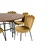 Venture Design Jedilna miza in stol komplet Copenhagen Limhamn miza 140x75 cm rjava