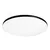 NVC Plafonska lampa LED, 24 W, Crna