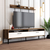Hanah Home TV komoda sa policama Istanbul, 180 cm, Orah-bela