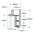 HANAH HOME Kuhinjski ormar Pars White