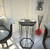 Hanah Home Pomoćni stočić Cetrus Marble, Crni