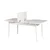 Aberto Design Set trpezarijski sto, 2 trpezarijske stolice i klupa Vina 1053 Belo-Antracit