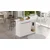 Hanah Home Kuhinjski sto OR2-W, 120x60x88.2 cm, Beli