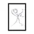 Plakat skrivnosten napis Love - 60x90 silver