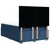 Vidaxl Box spring postelja z vzmetnico modra 160x200 cm blago