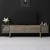 HANAH HOME TV polica Gold Line Walnut Black