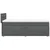 Vidaxl Box spring postelja z vzmetnico temno siva 100x200 cm blago