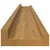 Polica na zidu Zidne 2 pcs Bež 100 x 9 x 3 cm Konstruirano drvo