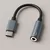 Qoltec adapter USB-C | vtičnica 3,5 mm | 10 cm | aluminij