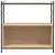 Regal za knjige boja hrasta 80 x 30 x 78,5 cm od drva i željeza