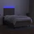 Vidaxl Box spring postelja z vzmetnico LED taupe 120x190 cm blago