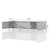 JELA TV STO TV180-2K1F/ON - kolekcija Onyx - Antracit HG lak/Pacifik orah lak - 188x46x45 cm