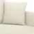 Vidaxl Kavč dvosed krem 140 cm žamet