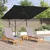 Roma Suncobran Crna 286 x 284 x 265 cm Aluminij i poliester