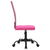 vidaXL Pisarniški stol roza mrežasto blago