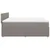 Vidaxl Box spring postelja z vzmetnico taupe 180x200 cm blago