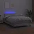 Vidaxl Box spring postelja z vzmetnico LED bela 120x200cm umetno usnje
