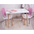 HANAH HOME Dečiji sto i stolica Bunny One Chair Set Pink White