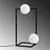 Opviq Stona lampa Corner-15020, 25x25x55 cm, IP20, Crna