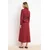 Trendyol Modest Ženska haljina Tctss26Eb00068, Bordo