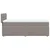 Vidaxl Box spring postelja z vzmetnico taupe 90x190 cm blago