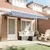 Skrovita tenda Plava 350 x 200 cm tkanina