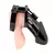 Blueline Acrylic See-Thru Chastity Cage Black