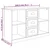 Komoda sjajna bijela 104,5x35,5x67,5 cm od konstruiranog drva