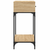 Konzolni stol boja hrasta 75 x 34,5 x 75 cm konstruirano drvo