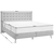 Welnova POSTELJA BOXSPRING 180 cm x 200 cm , tekstil svetlo siva