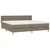 Vidaxl Box spring postelja z vzmetnico taupe 160x200 cm blago