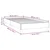 Vidaxl Posteljni okvir bel 90x200 cm blago