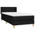Vidaxl Box spring postelja z vzmetnico črn 90x190 cm blago