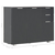 Komoda visoki sjaj crna 107x35x80,5 cm