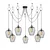 Conceptum Hypnose Luster Tel-6696, 160 cm 7xE27 s