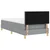 Vidaxl LED Box Spring Postelja Svetlo siva 90 x 190 cm blago
