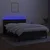 Vidaxl Box spring postelja z vzmetnico LED črna 140x200 cm blago