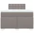 Vidaxl Box spring postelja z vzmetnico taupe 120x190 cm blago