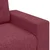 vidaXL Dvosed vinsko rdeč 180x77x82 cm blago