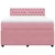 vidaXL Box spring postelja z vzmetnico roza 140x200 cm žamet