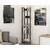 Hanah Home Alice Black Ud Polica za knjige 45x180x22cm, Crna