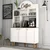 HANAH HOME Bohem 861 Višenamenska vitrina za kafe u beloj boji (845HCT5822)
