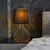 Opviq Stona lampa Telis-5401, 28x28x51 cm, IP20, Crno-zlatne boje