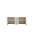 Hanah Home komoda Evva 150, 150 cm, hrast Sapphire / srebrna / bela