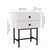 Hanah Home noćni ormarić Komo, 48 cm, beli