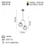 Opviq Luster Portemo-87-02, O18, 16,5cm, IP20 Srebrne boje